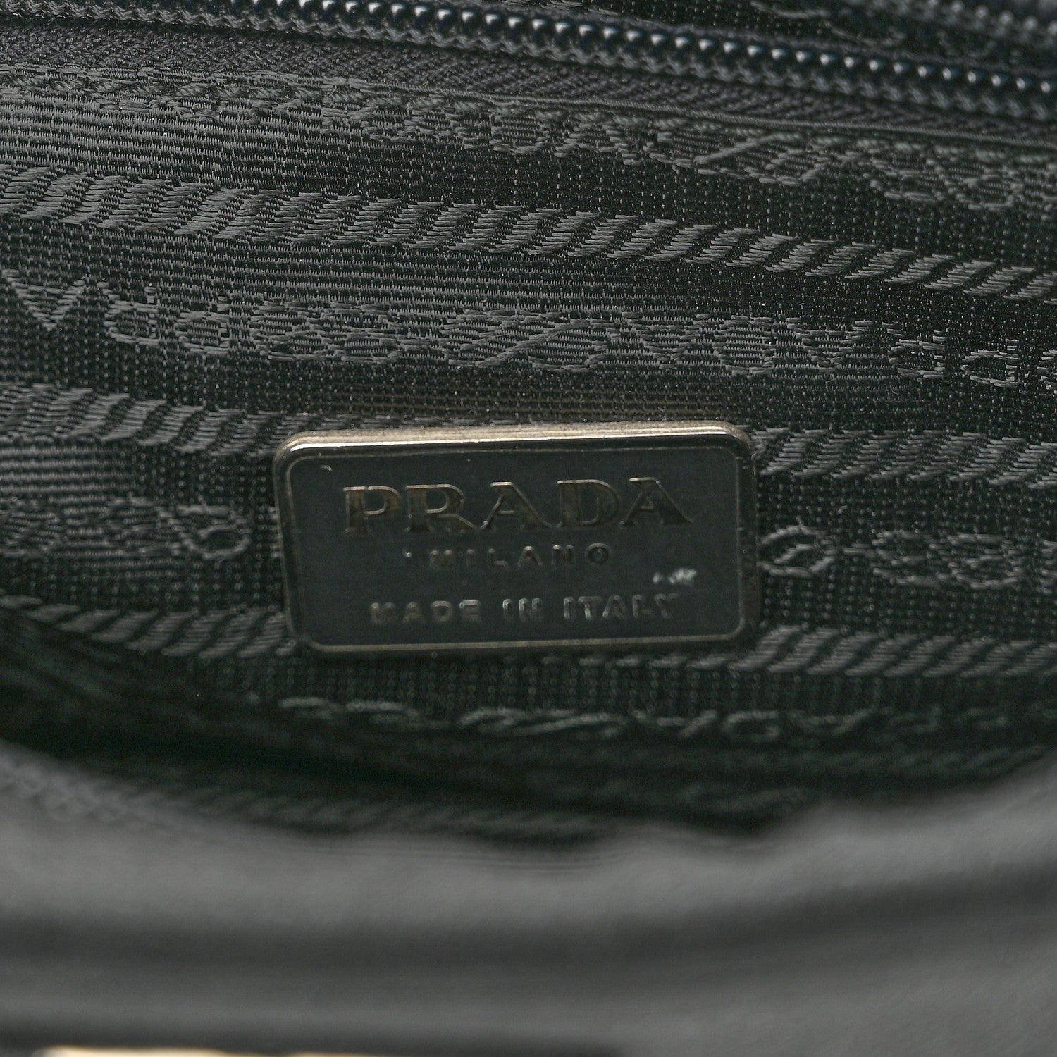 Prada Fabric Structured Shoulder Bag Black 5 of 8