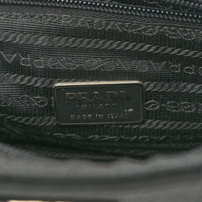 Prada Fabric Structured Shoulder Bag Black 5 of 8