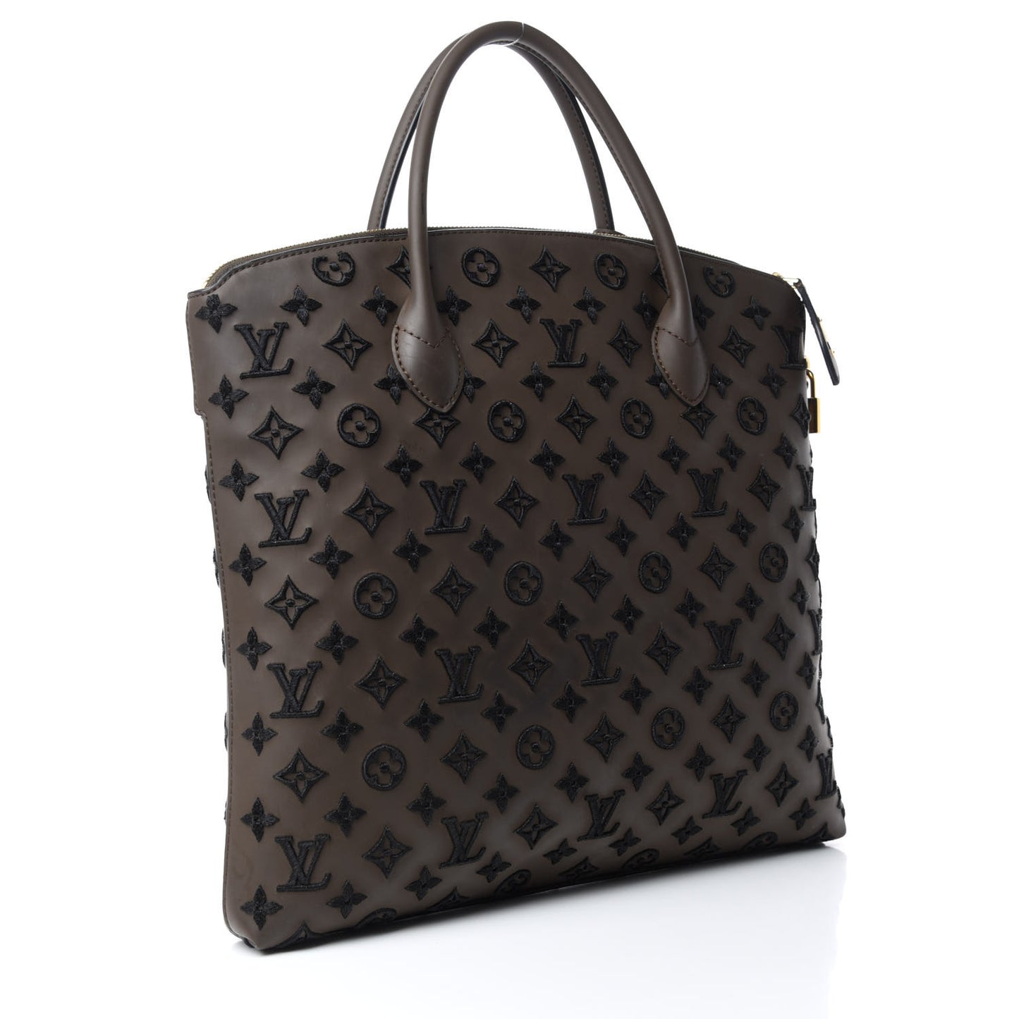 Monogram Addiction Vertical Lockit MM Brown