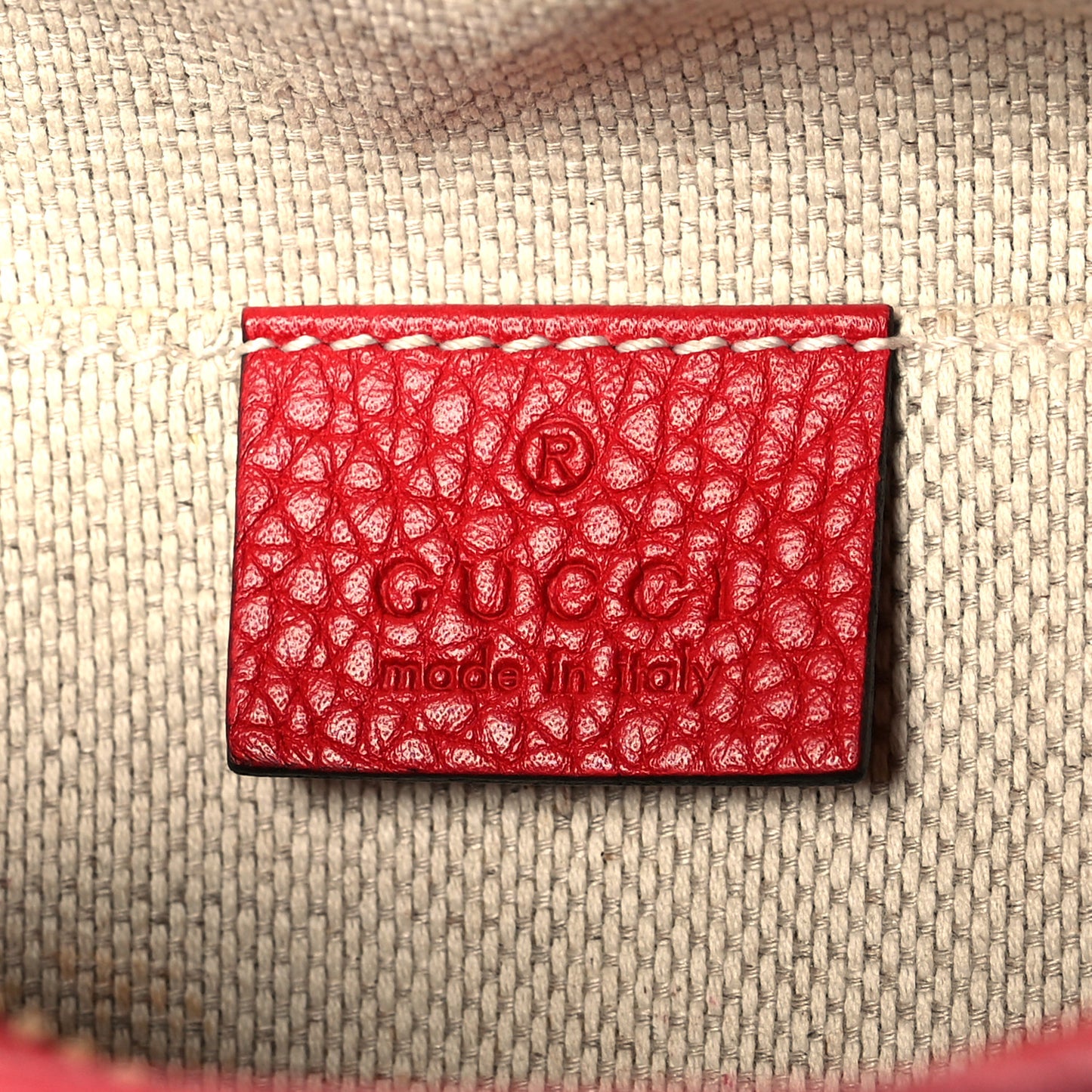 Pebbled Calfskin Small Soho Disco Bag Tabasco Red