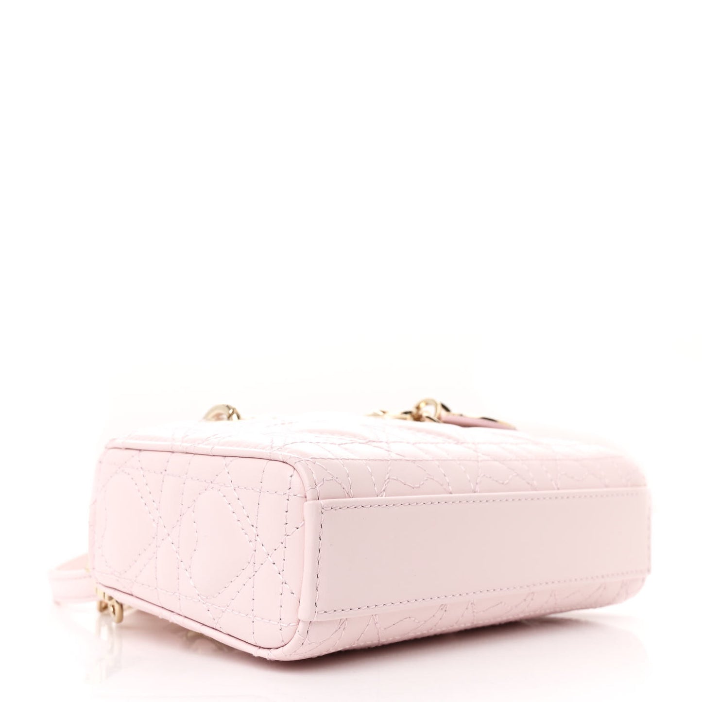 Lambskin Cannage Dioramour Micro Lady D-Joy Rose De Vents