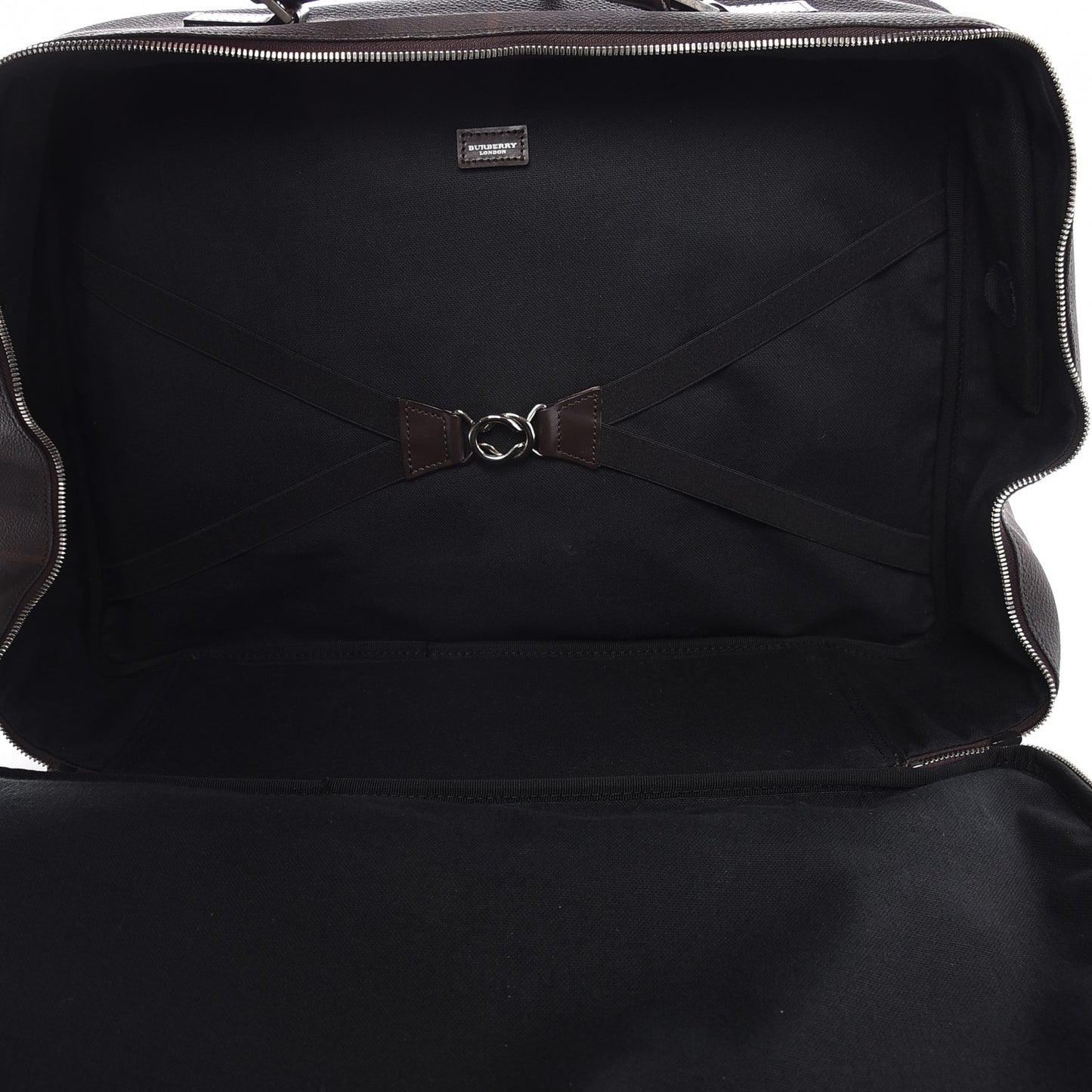 Smoked Haymarket Check Carry On Travel Bag Chocolate