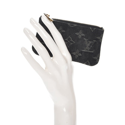 Louis Vuitton Denim Neo Key Pouch Black 2 of 7
