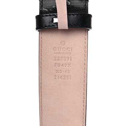 Gucci Imprime Monogram Interlocking G Belt 105 42 Black 3 of 8