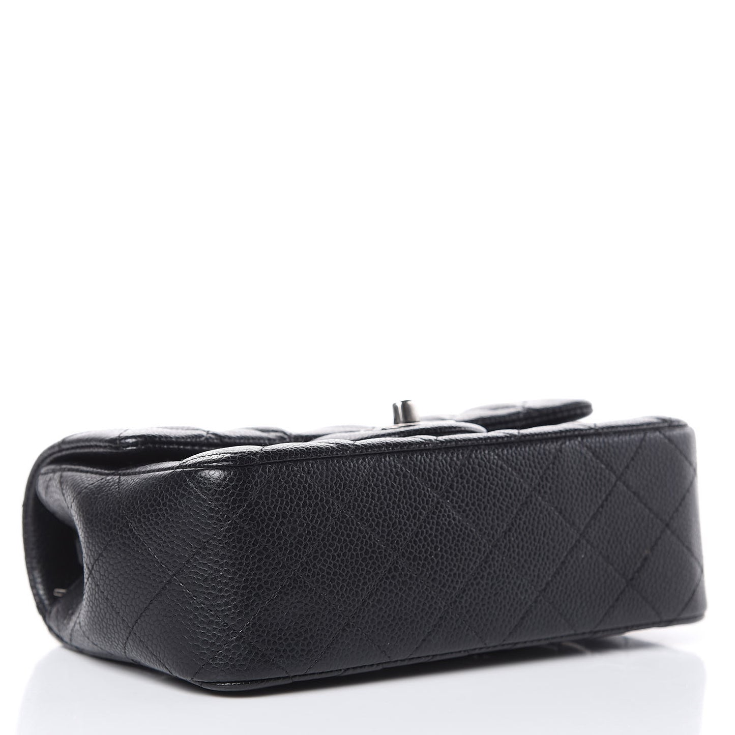 Caviar Quilted Mini Rectangular Flap Black
