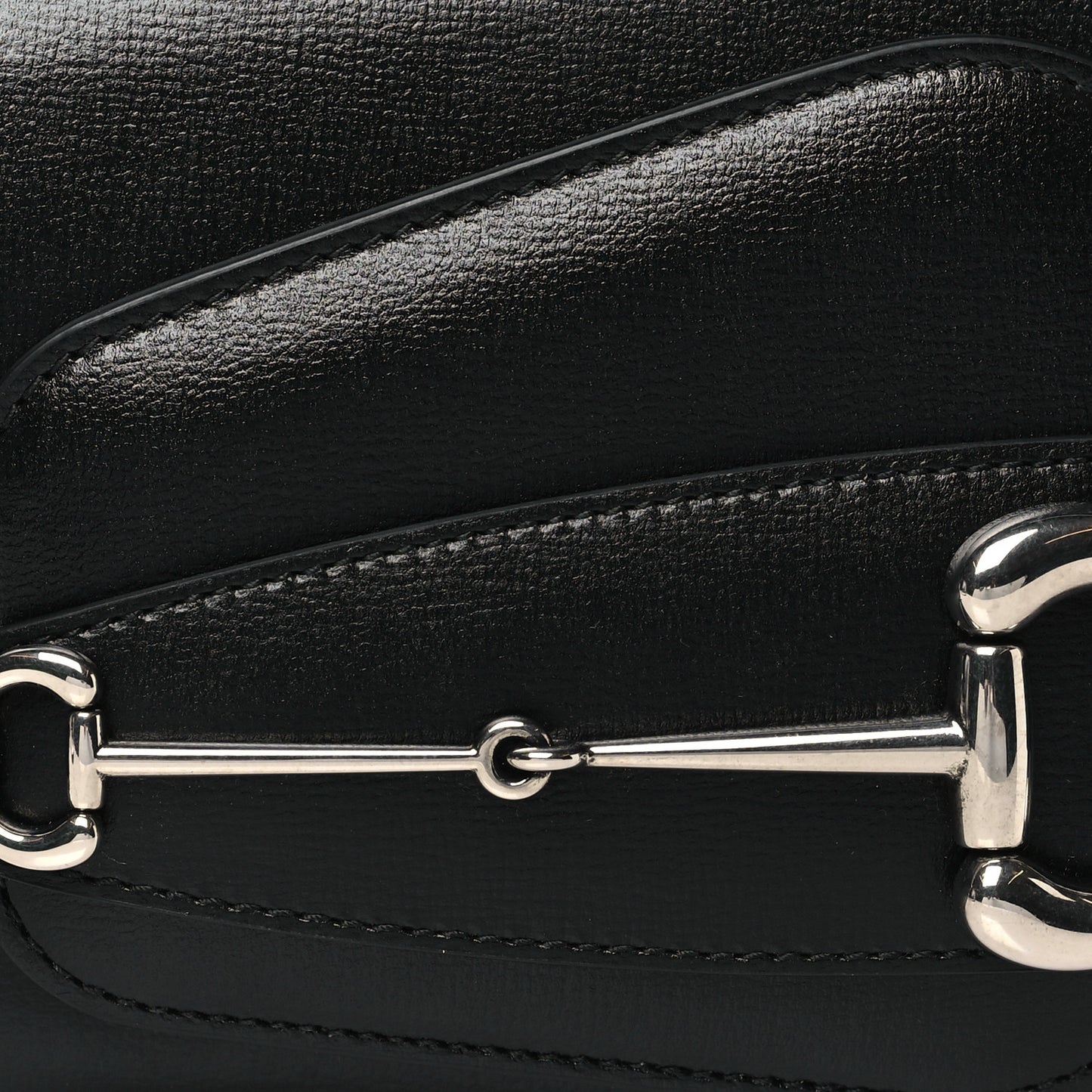 Demetra Small Horsebit 1955 Asymmetric Shoulder Bag Black