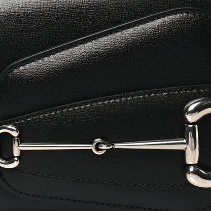 Gucci Demetra Small Horsebit 1955 Asymmetric Shoulder Bag Black 8 of 10