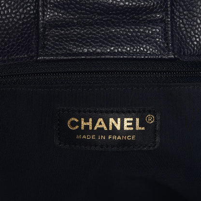 Chanel Caviar Quilted Large Shopping Tote Navy 6 of 10