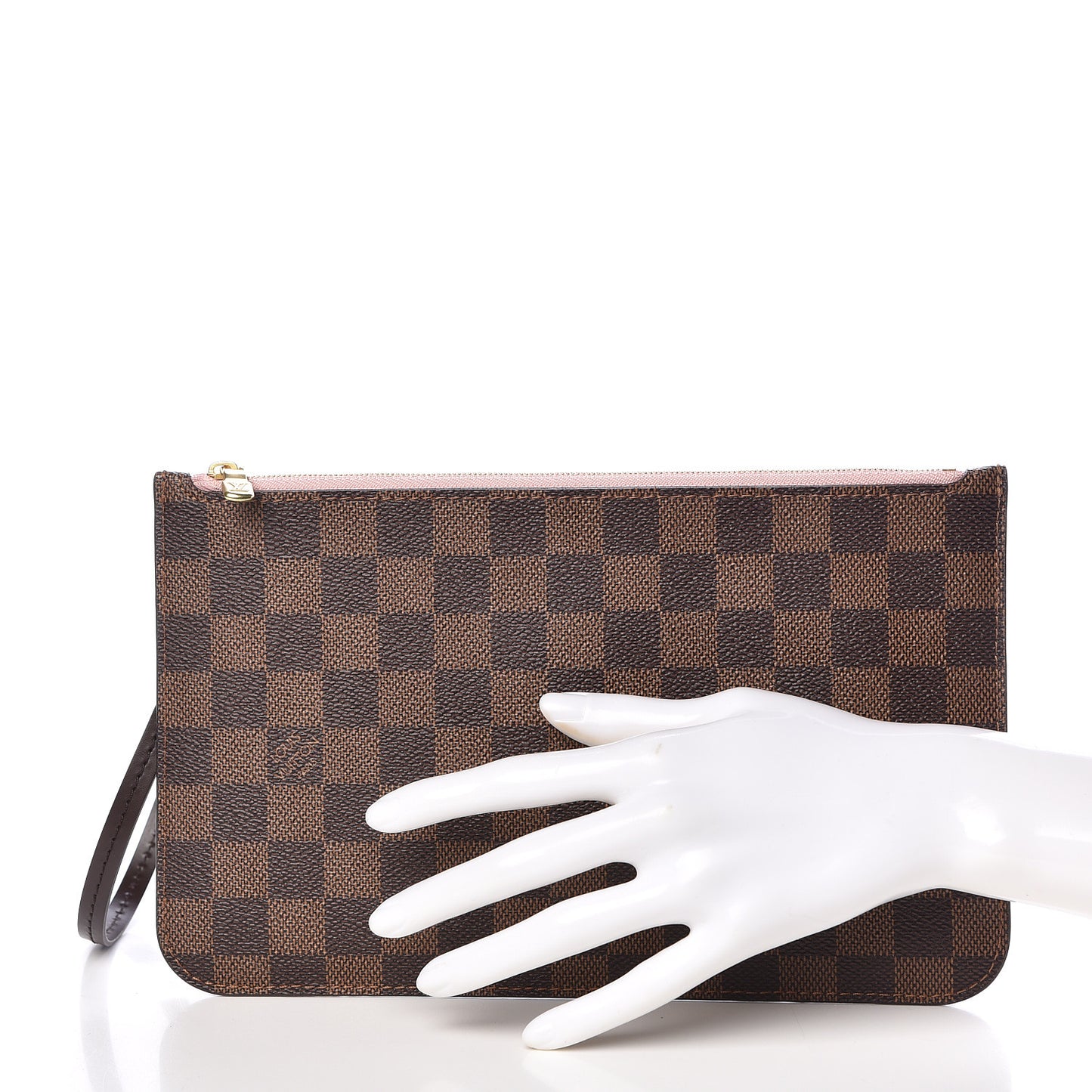Damier Ebene Neverfull MM GM Pochette Rose Ballerine
