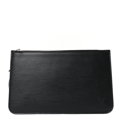 Louis Vuitton Epi Neverfull Pochette MM GM Black 1 of 9