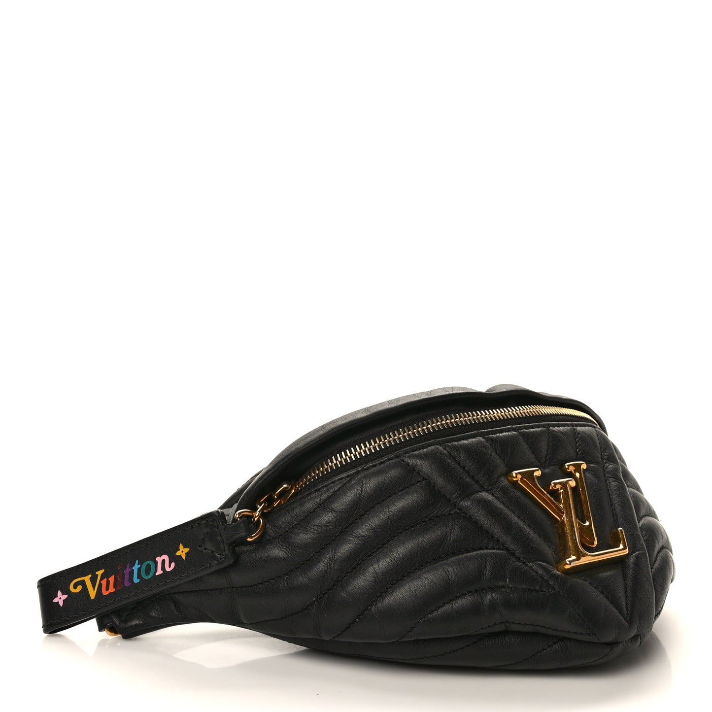 Calfskin Quilted New Wave Bumbag Black