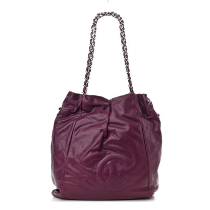 Chanel Caviar 31 Drawstring Tote Purple 1 of 10