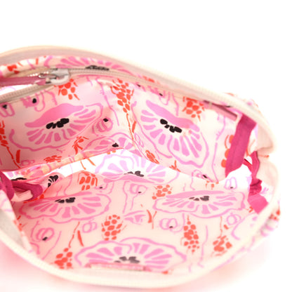 Prada Tessuto Nylon Print Cosmetic Pouch Rosa 5 of 10