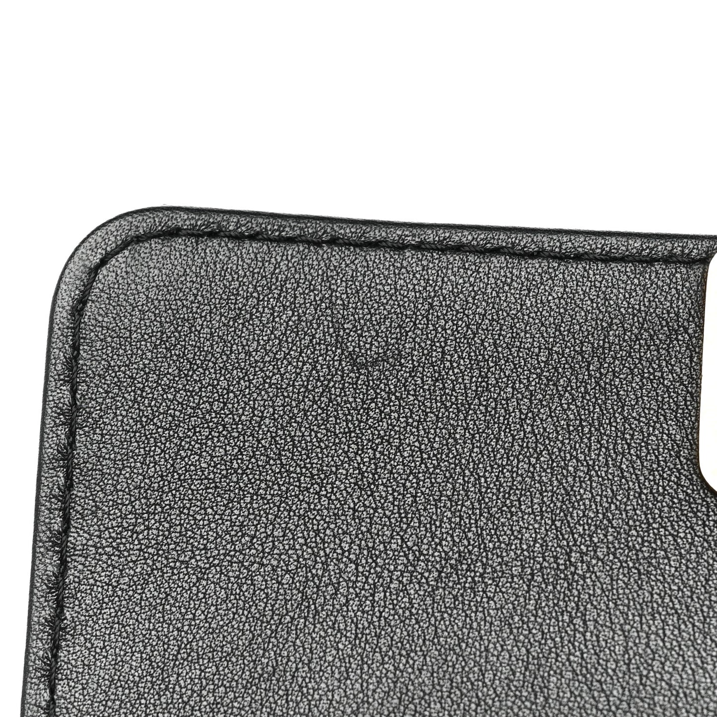 Calfskin Resin Quilted Mini Flap Black