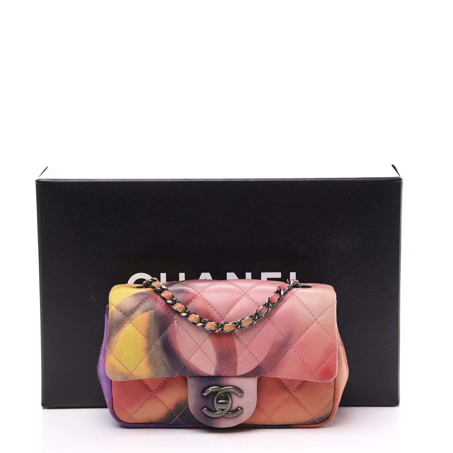 Chanel Lambskin Quilted Extra Mini Flower Power Flap Multicolor 10 of 10