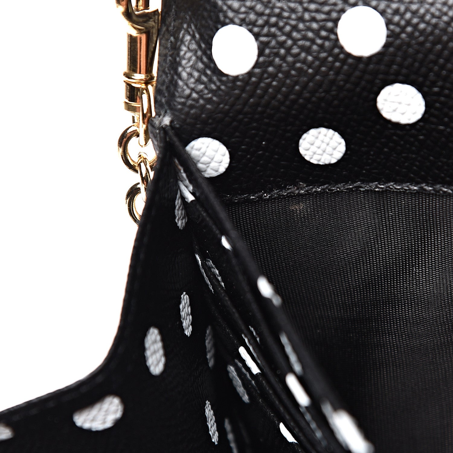 Dolce & Gabbana Lizard Effect Wallet On Chain Black 12 of 12