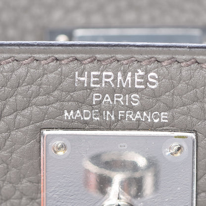 Hermes Taurillon Clemence Kelly Ado Backpack Etain 16 of 25