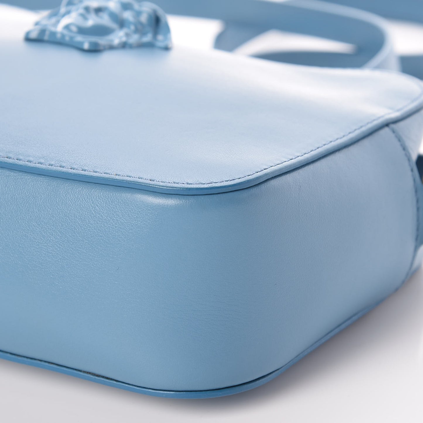 Calfskin Palazzo Medusa Camera Bag Blue