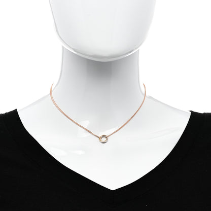 Cartier 18K Pink Yellow White Gold Trinity Double Chain Pendant Necklace 2 of 5