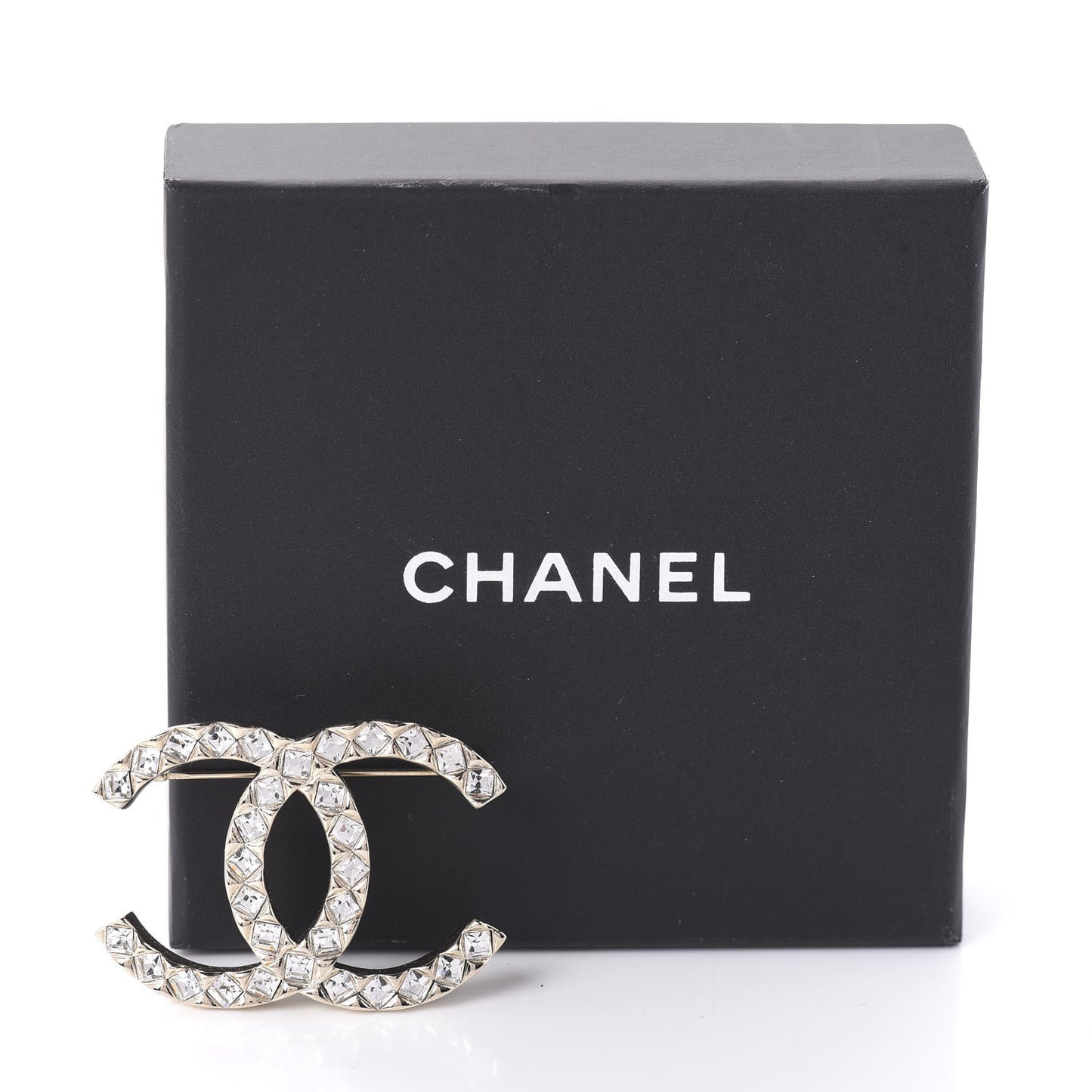 Baguette Crystal High Society CC Brooch Gold