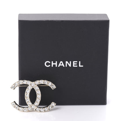 Chanel Baguette Crystal High Society CC Brooch Gold 5 of 5