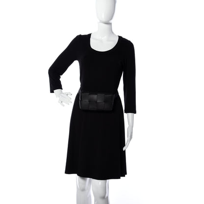 Bottega Veneta Nappa Maxi Intreccio The Belt Cassette Bag Black 2 of 9