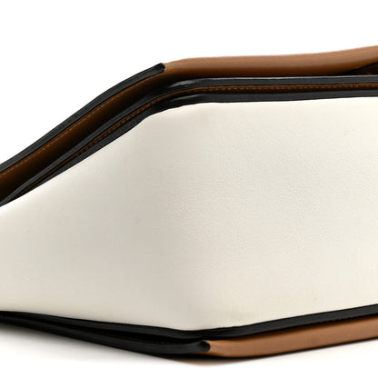 Celine Shiny Smooth Calfskin Medium Frame Shoulder Bag Tan Optic White 10 of 15