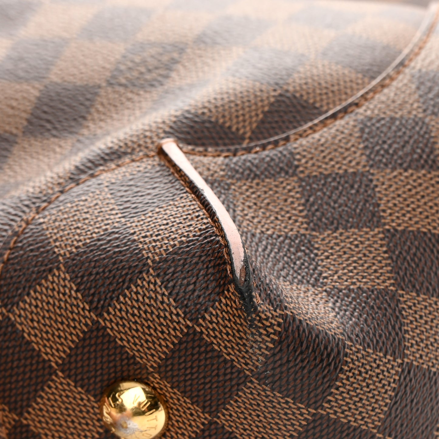 Damier Ebene Caissa Hobo Rose Ballerine