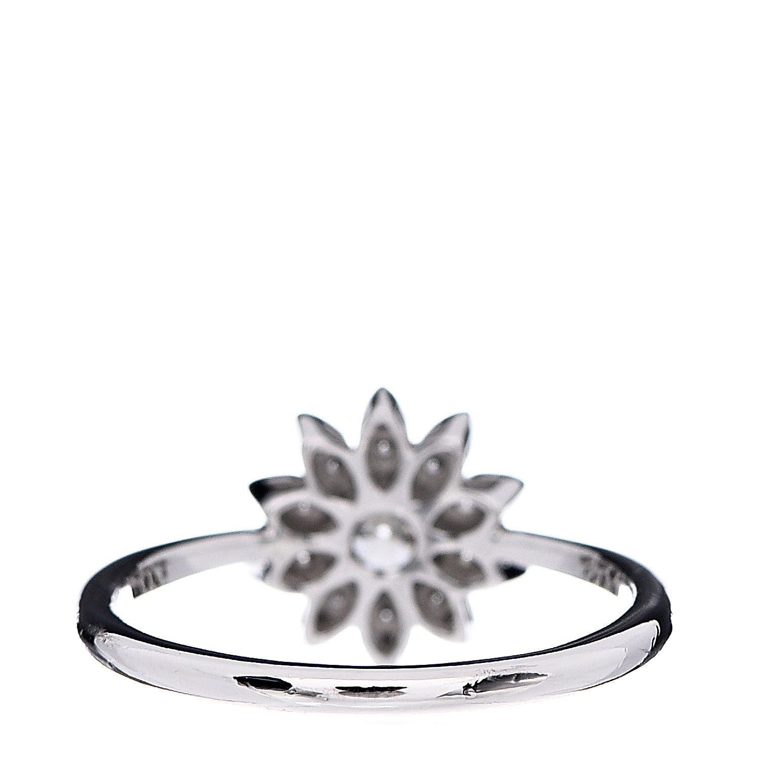 Tiffany Platinum Diamond Enchant Garden Flower Ring 50 5.5 4 of 5