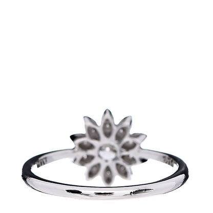 Tiffany Platinum Diamond Enchant Garden Flower Ring 50 5.5 4 of 5