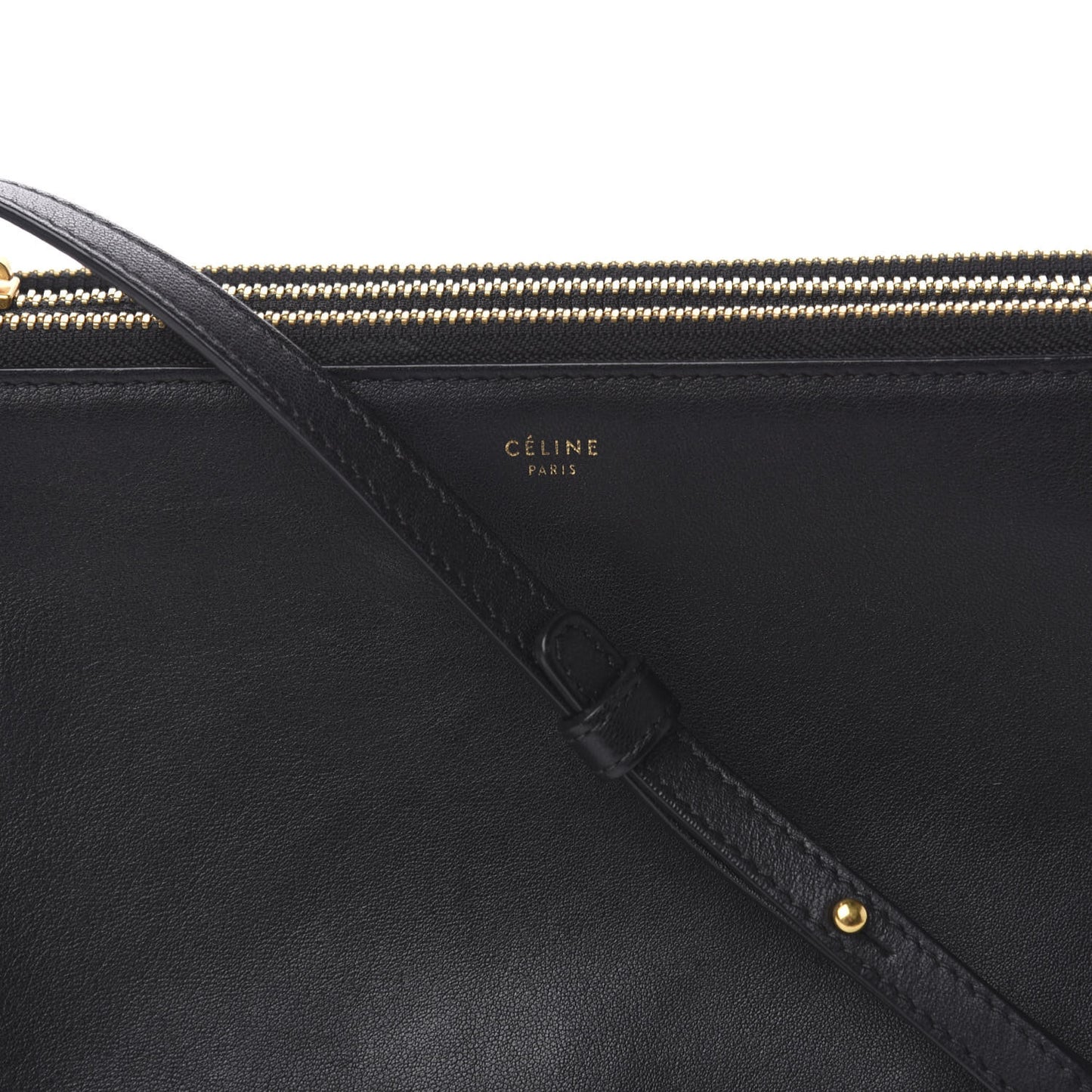 Lambskin Small Trio Crossbody Bag Black