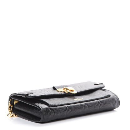 Louis Vuitton Empreinte Vavin Chain Wallet Black 3 of 9