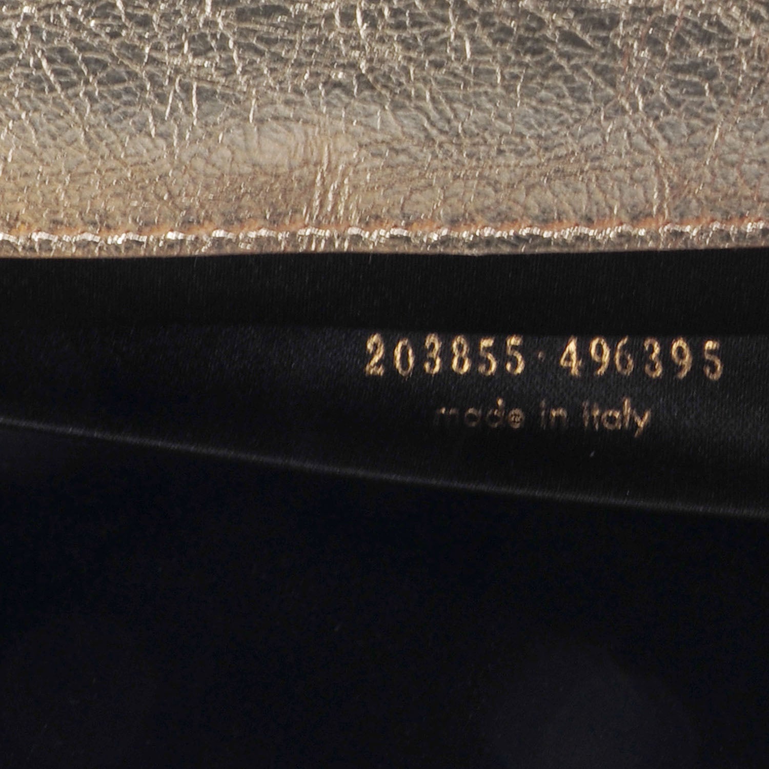 Saint Laurent Metallic Leather Large Belle De Jour Clutch Gold 7 of 7
