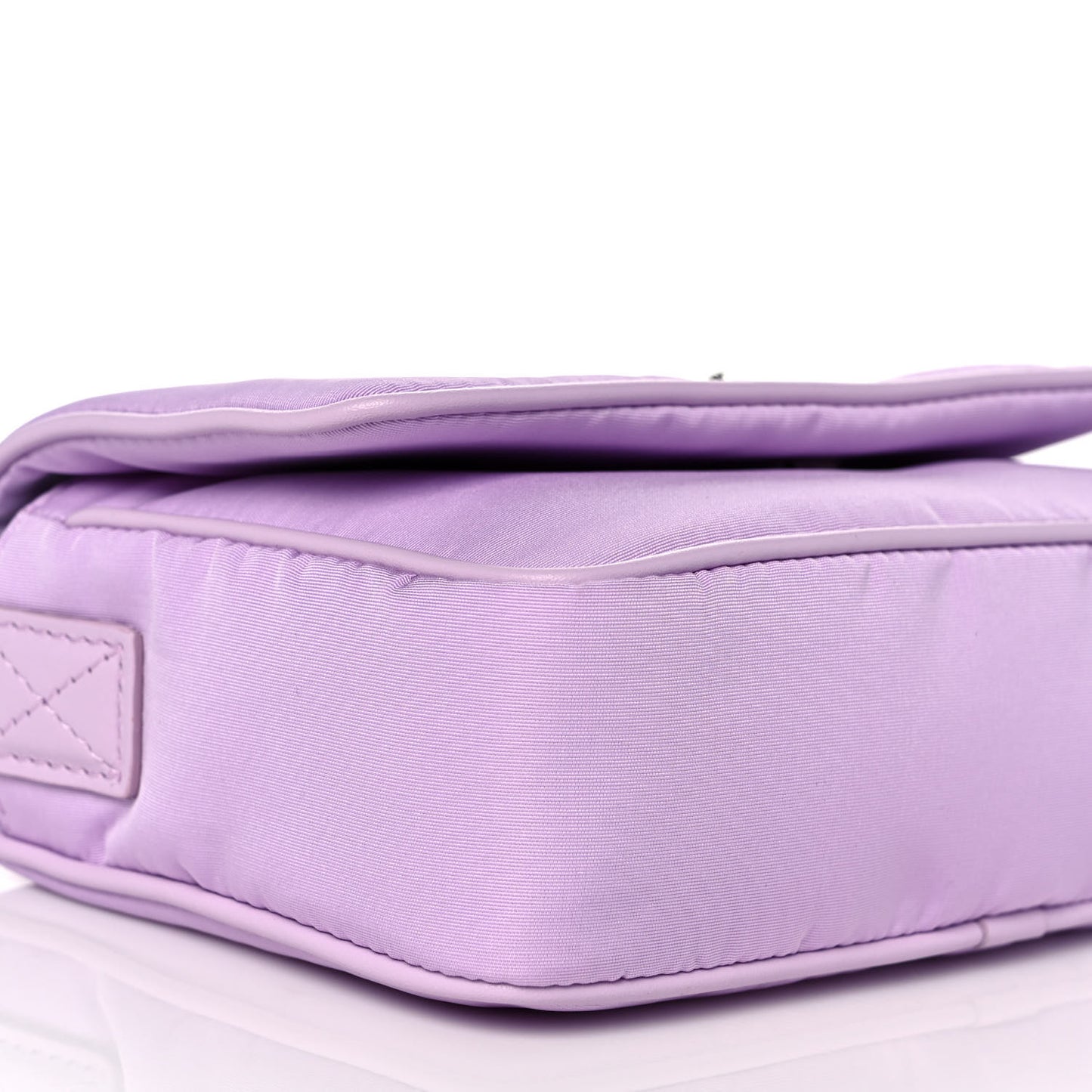 Nylon Skull Camera Crossbody Bag Lilac