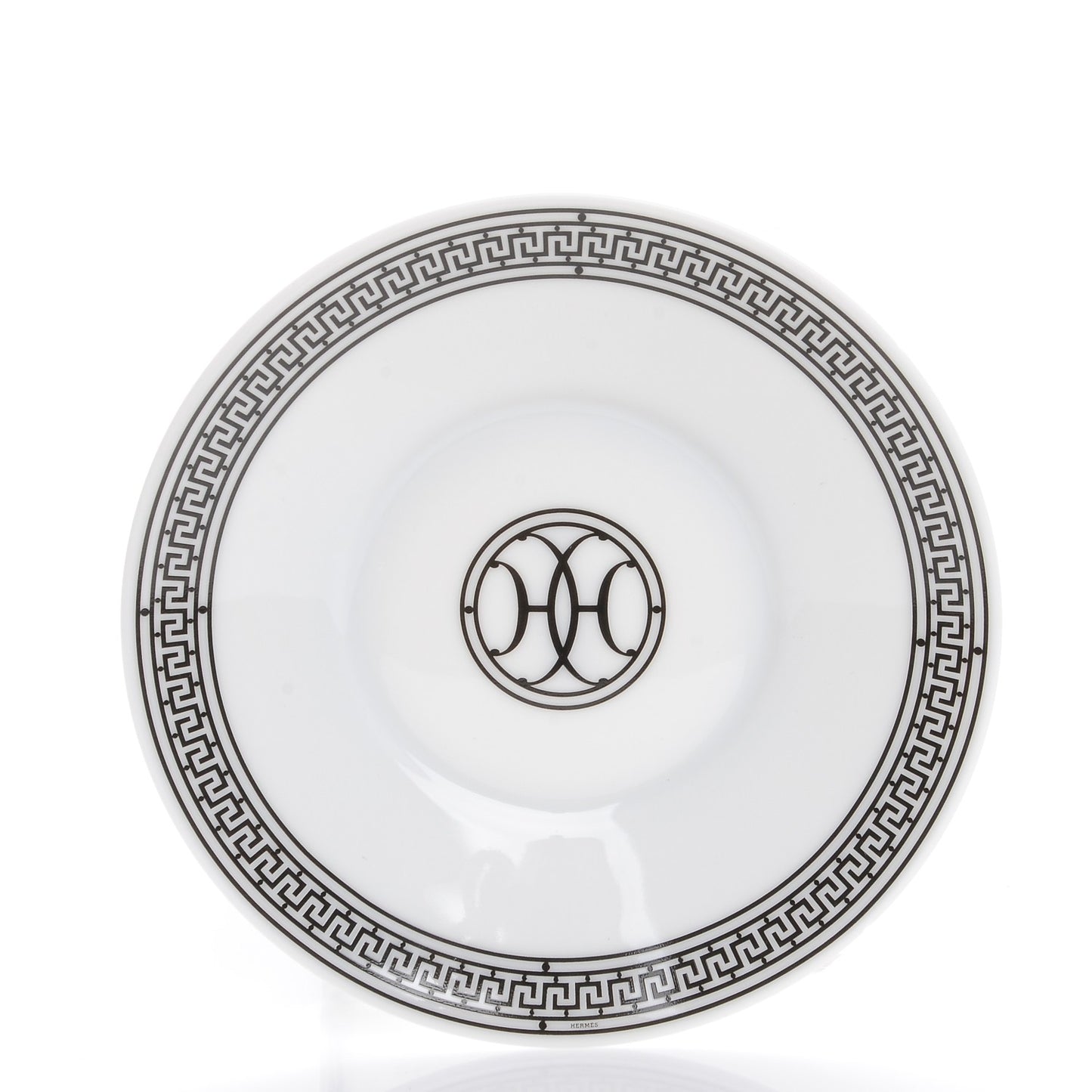 Porcelain H Deco Tea Cup and Saucer