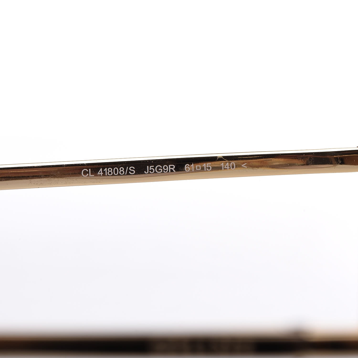 Celine Metal Sunglasses CL 41808/S Gold 6 of 9