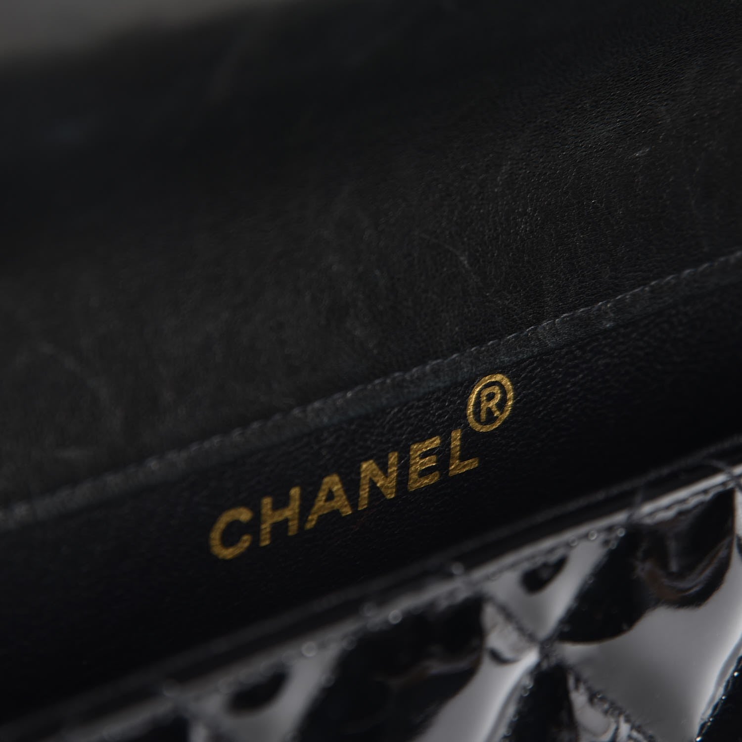 Chanel Patent Quilted Medium Double Sided Single Flap Black 7 of 9