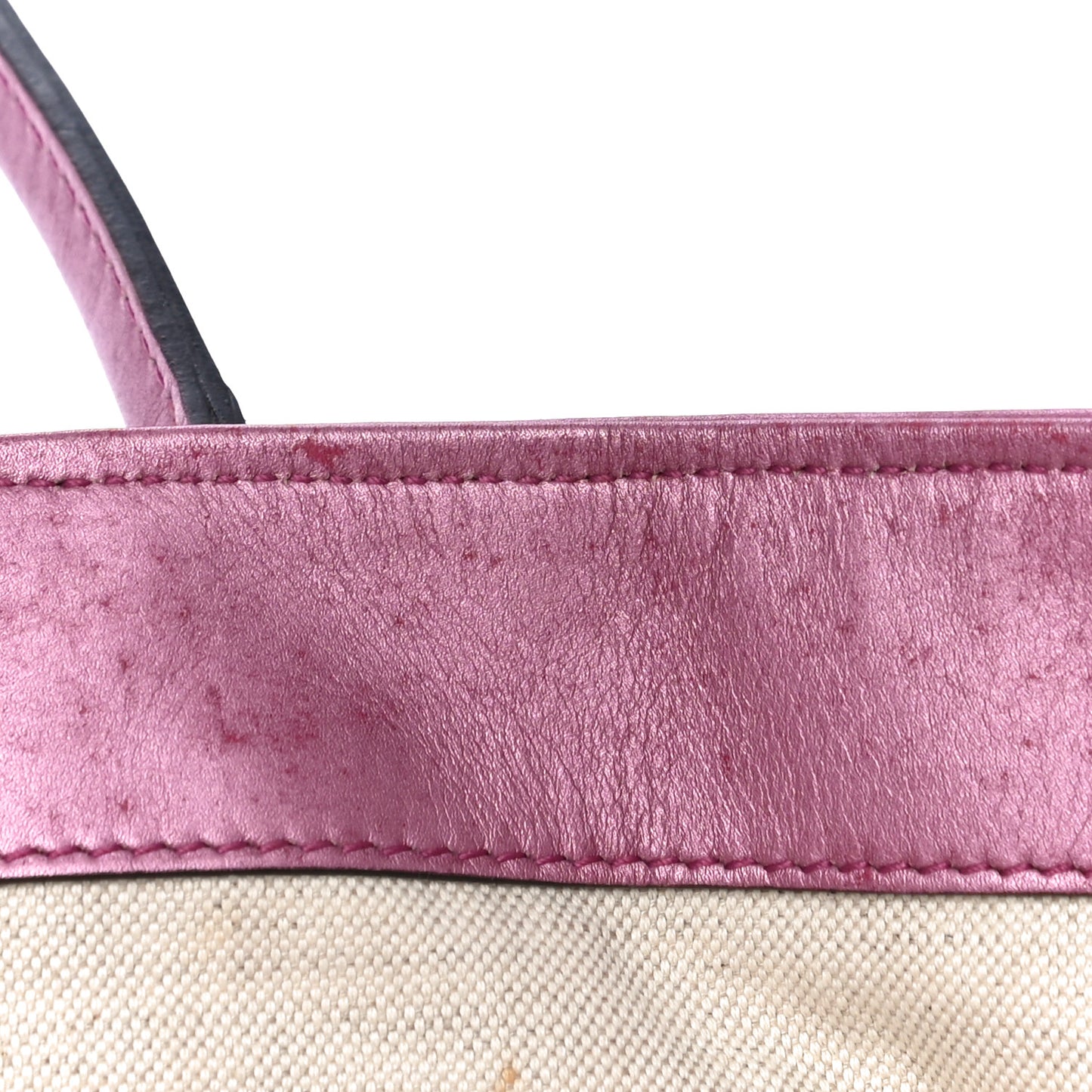 Monogram Large Heart Bit Charm Top Handle Tote Pink