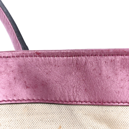 Gucci Monogram Large Heart Bit Charm Top Handle Tote Pink 10 of 10