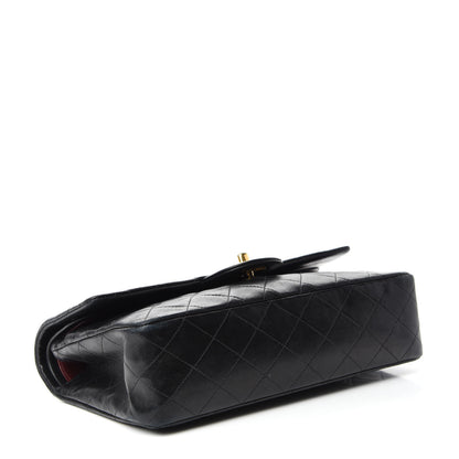 Chanel Lambskin Quilted Medium Double Flap Black 4 of 14