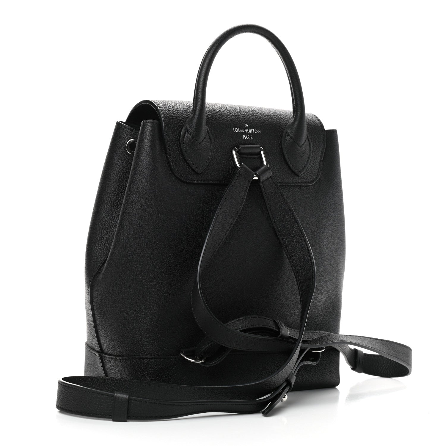 Louis Vuitton Calfskin Lockme Backpack Black 2 of 8