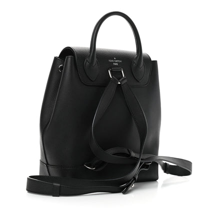 Louis Vuitton Calfskin Lockme Backpack Black 2 of 8