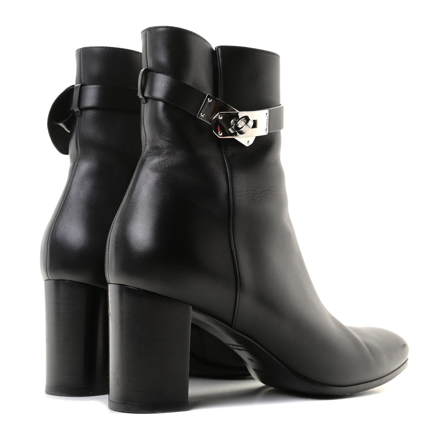 Hermes Calfskin Saint Germain Ankle Boots 40 Black 4 of 28