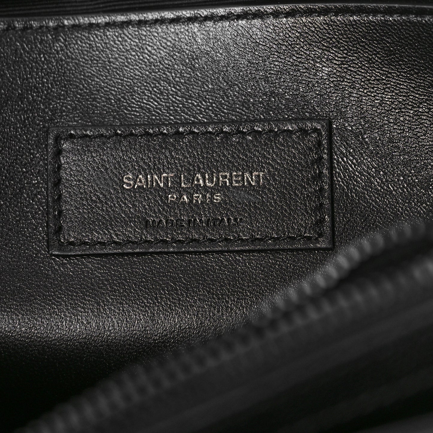 Grain De Poudre Medium West Hollywood Monogram Fold-Over Black