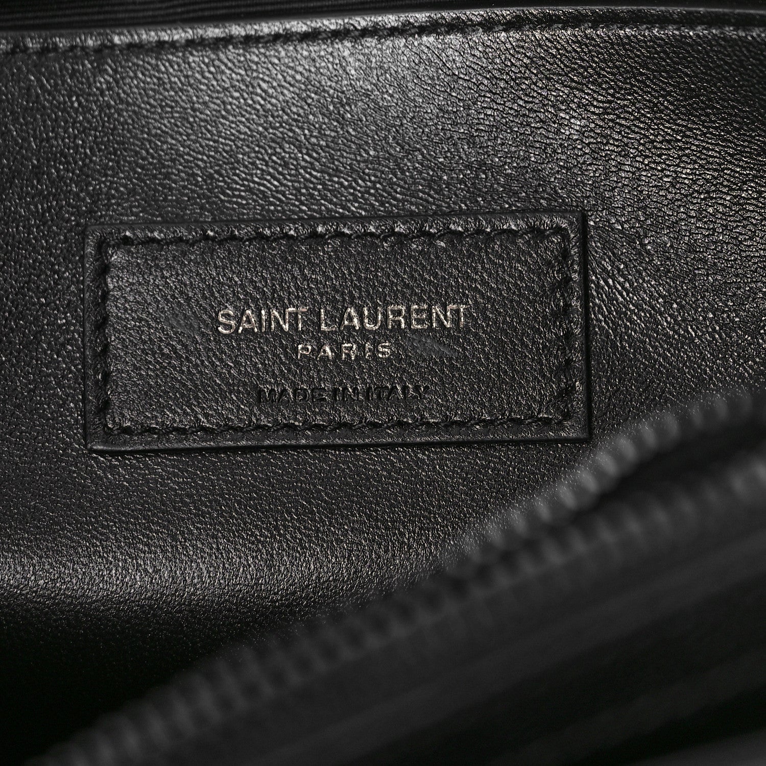 Saint Laurent Grain De Poudre Medium West Hollywood Monogram Fold-Over Black 6 of 8