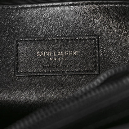 Saint Laurent Grain De Poudre Medium West Hollywood Monogram Fold-Over Black 6 of 8