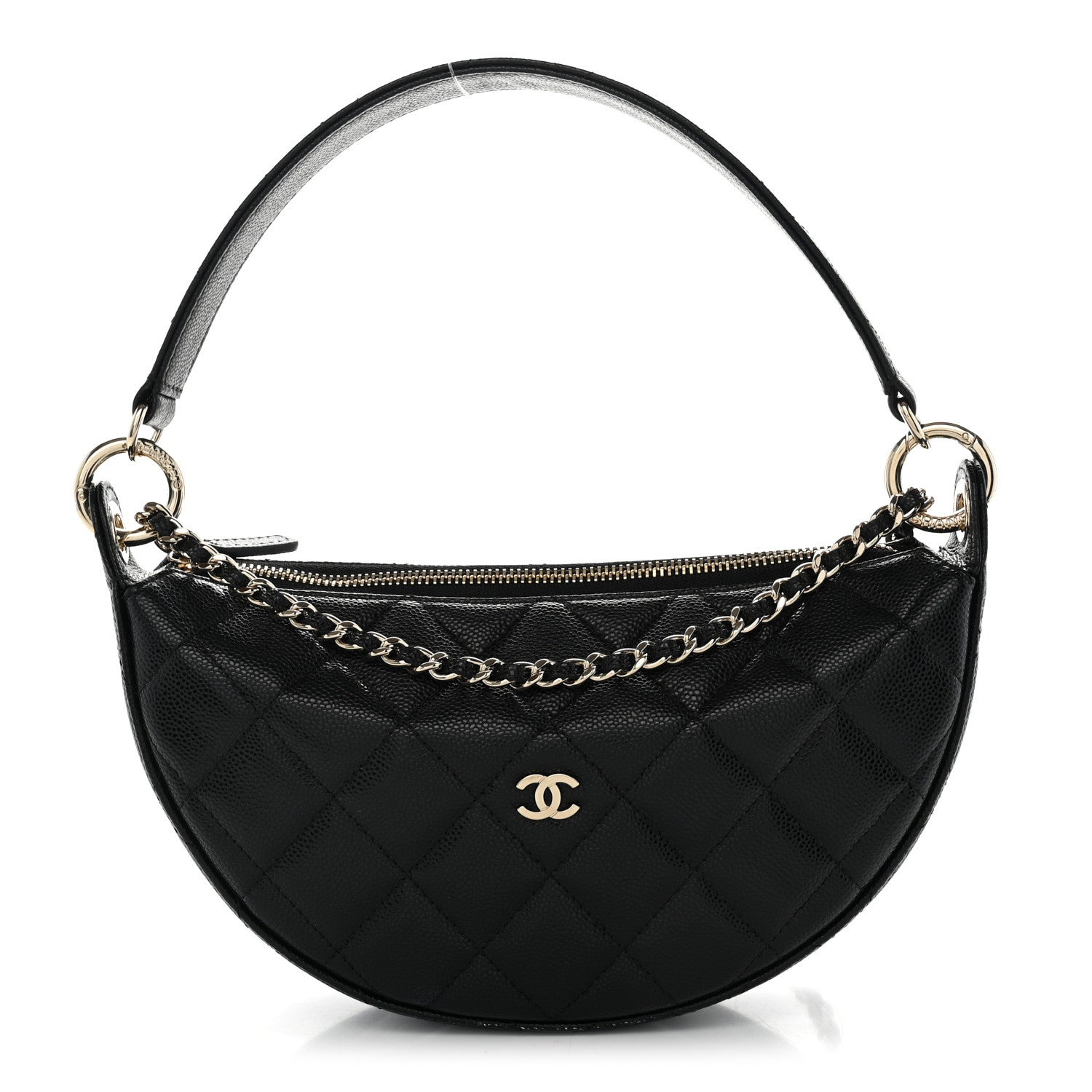Chanel Caviar Quilted Other Shape With Chain Black 1 of 11