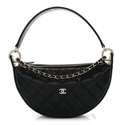 Chanel Caviar Quilted Other Shape With Chain Black 1 of 11