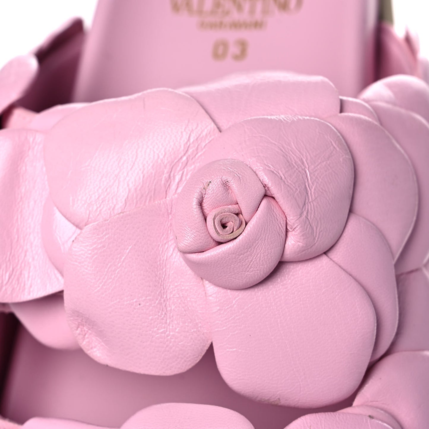 Kidskin Atelier 03 Rose Edition Double Buckle Slide Sandals 38.5 Pink Borealis