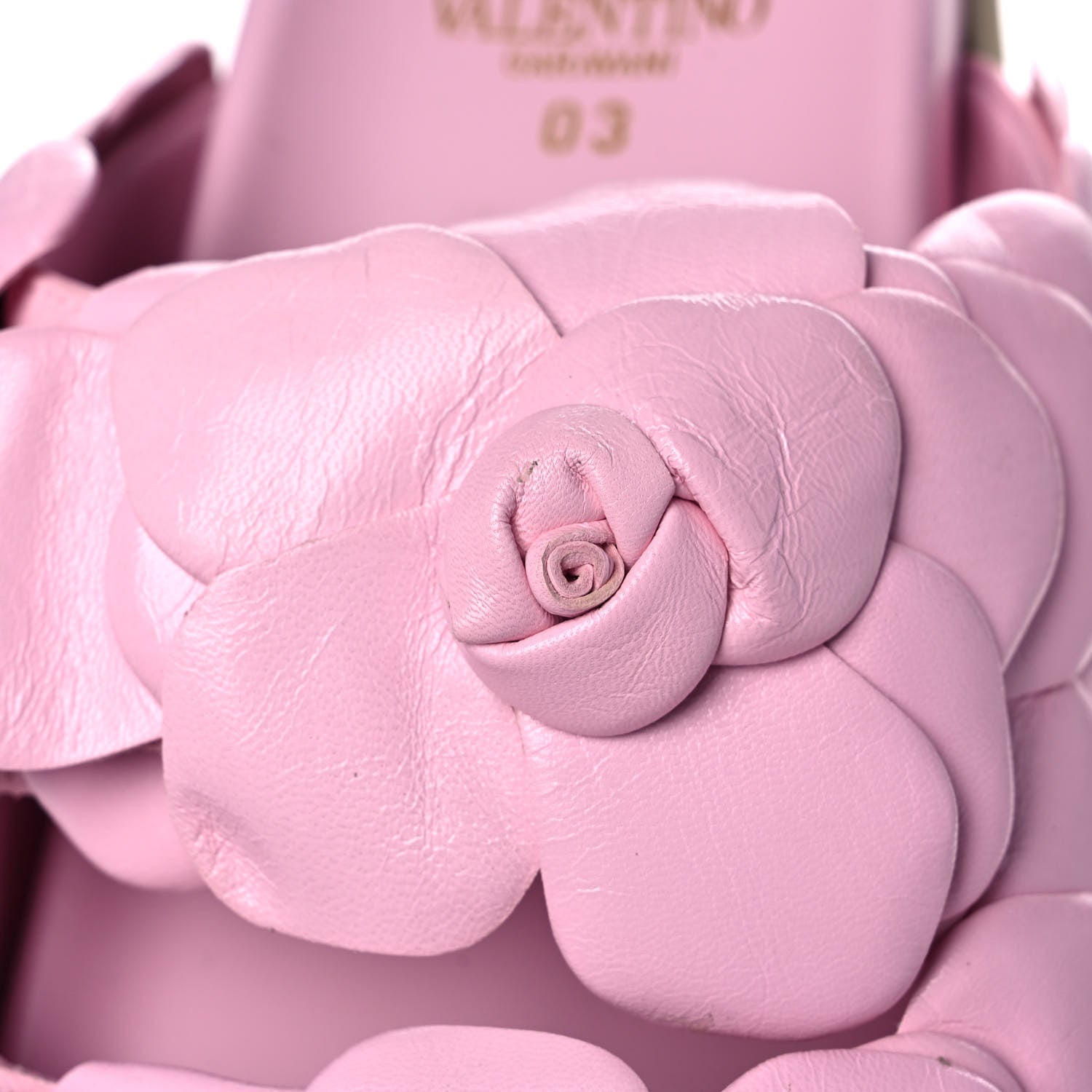 Valentino Garavani Kidskin Atelier 03 Rose Edition Double Buckle Slide Sandals 38.5 Pink Borealis 9 of 9